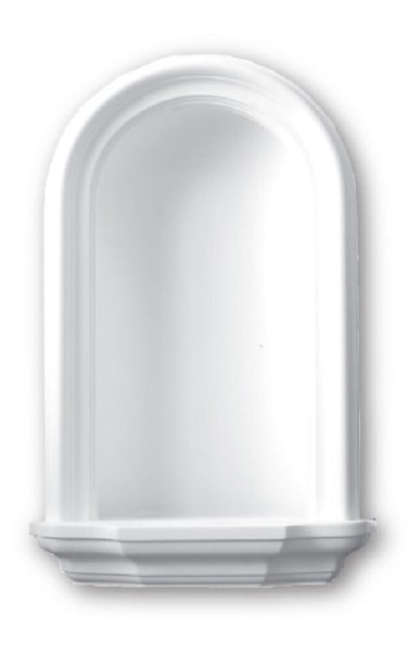 Bright White Recessed Niche 27 Inches Tall -Lightweight and durable
